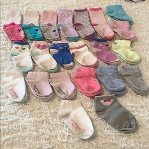 22 pairs of Socks with grips, Puma kid girl socks